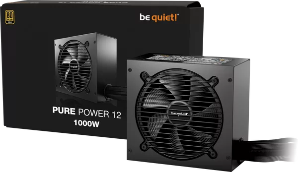 be quiet! Pure Power 12 1000W 80PLUS Gold Alimentation 1000W ATX 3.1 - 80PLUS Gold