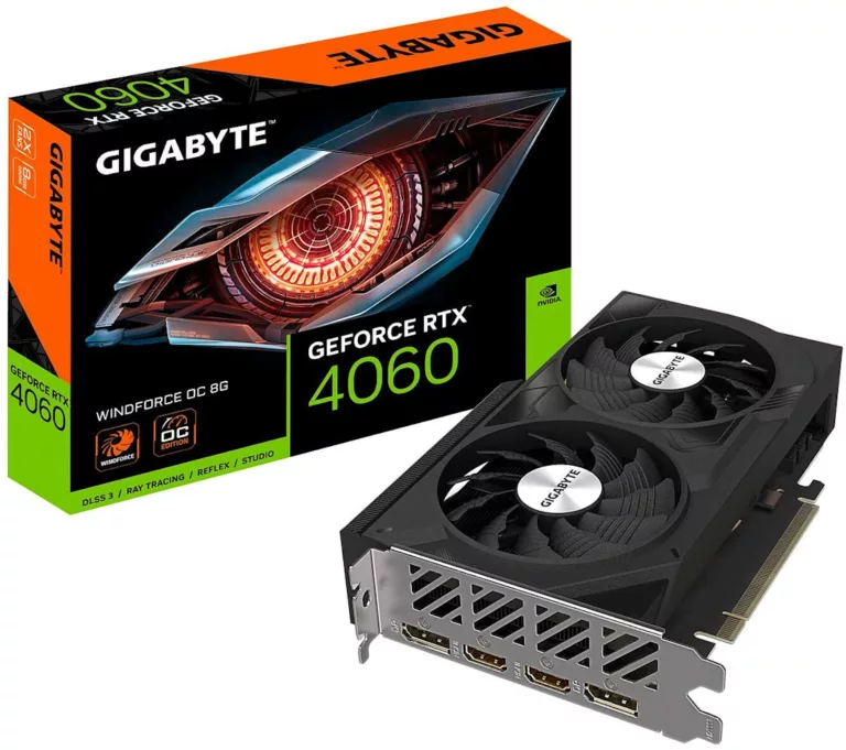 Carte Graphique Nvidia Gigabyte GeForce RTX 4060 Windforce OC 8Go