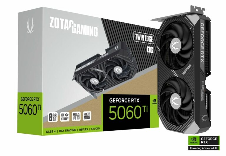Carte Graphique Zotac GeForce RTX 5060 Ti Twin Edge 8Go