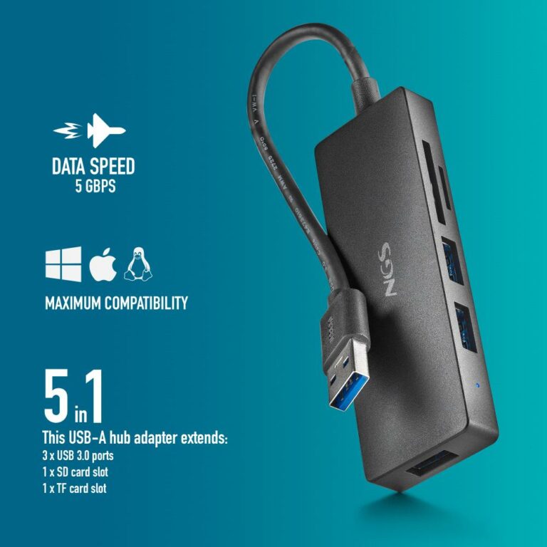 Hub USB 3.0 AVEC LECTEUR DE CARTES IHUB READER