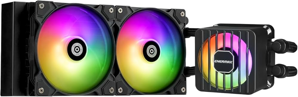 Kit Watercooling AIO Enermax LiqMaxFlo RGB - 240mm (Noir) - ELC-LMF240T-ARGB