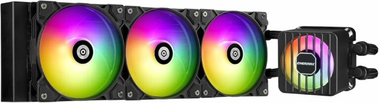 Kit Watercooling AIO Enermax LiqMaxFlo RGB - 360mm (Noir) - ELC-LMF360-ARGB tout-en-un pour processeur pour socket Intel et AMD