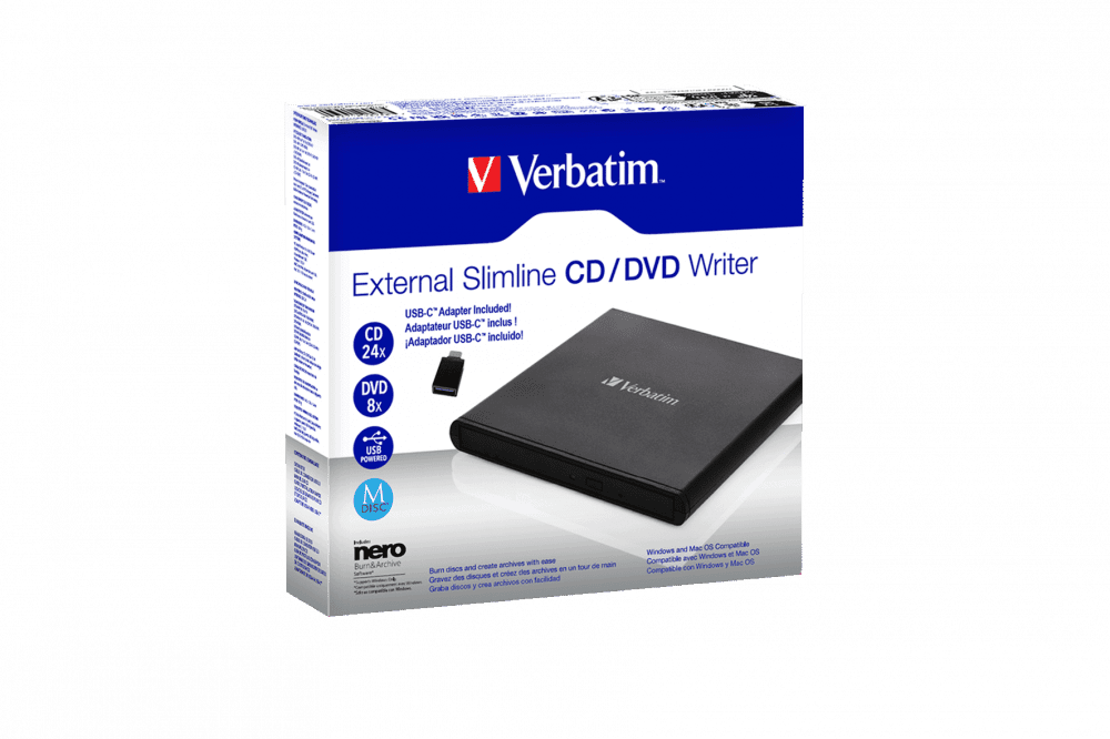 Lecteur Graveur CD DVD Externe USB Verbatim