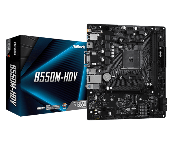 Carte Mère ASRock B550M-HDV (AM4) Micro ATX - 90-MXBDJ0-A0UAYZ