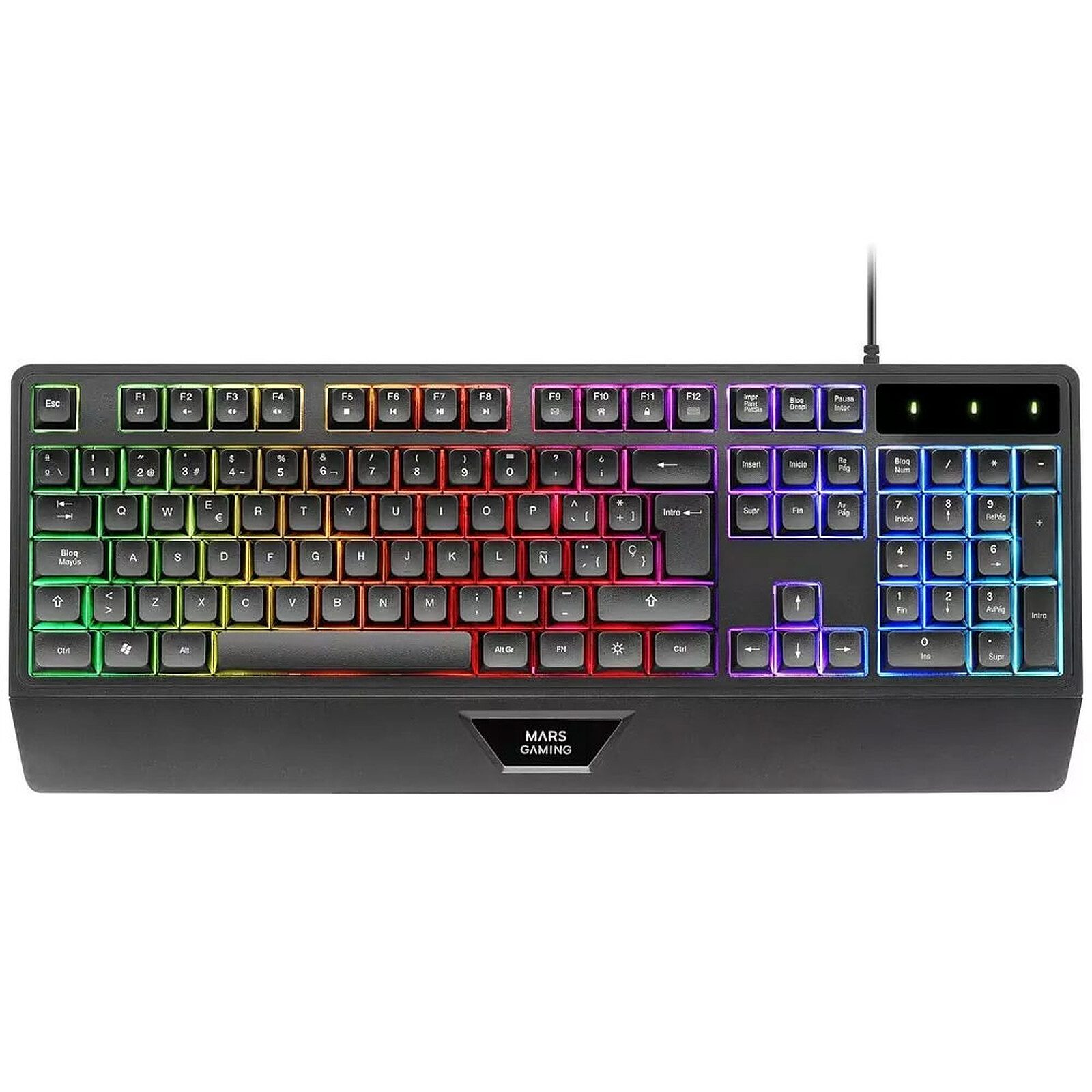Clavier Gamer Mars Gaming MK124 RGB (Noir) - MK124FR