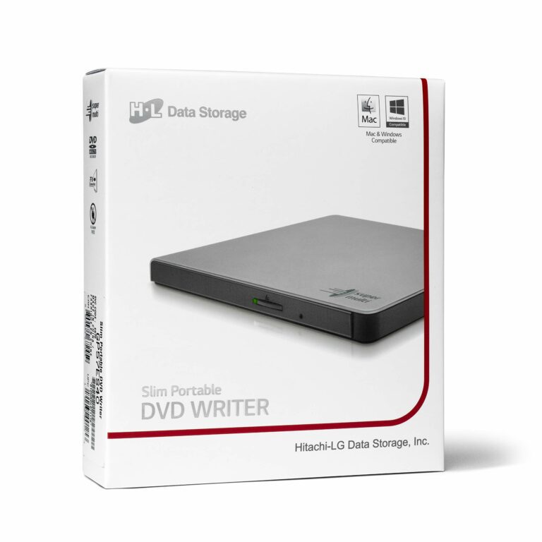 Graveur DVD externe slim Hitachi/LG GP57 (Gris) - GP57ES40.AUAE10B