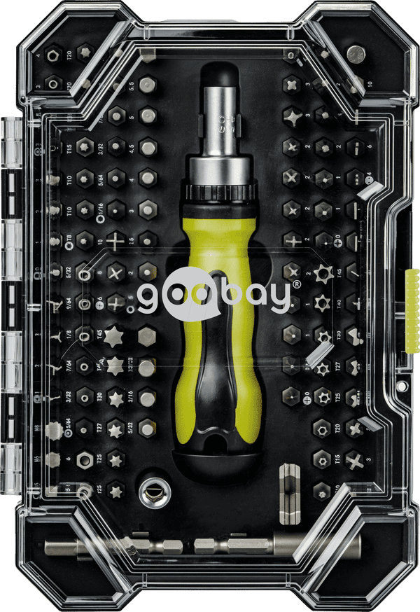 Kit de Tournevis Goobay 100 pièces
