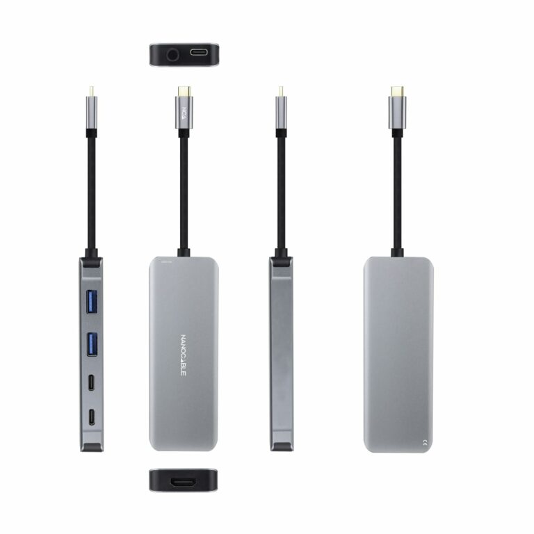 Hub USB-C 3.2 Nanocable vers HDMI, USB Type A/C (Gris) - 10.16.1006