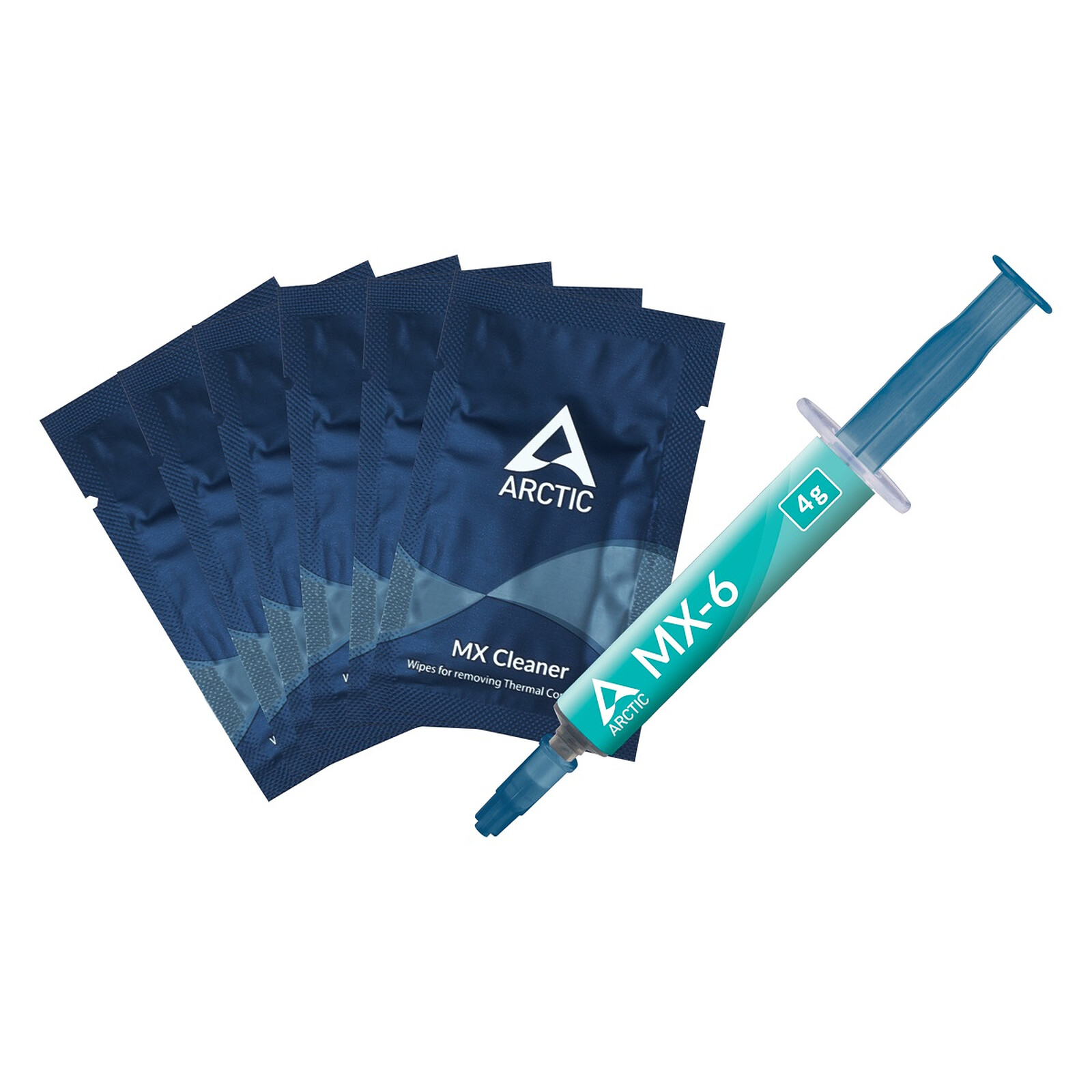 Arctic MX-6 (4 grammes) + MX Cleaner Pâte thermique pour processeur (4 grammes) + MX Cleaner