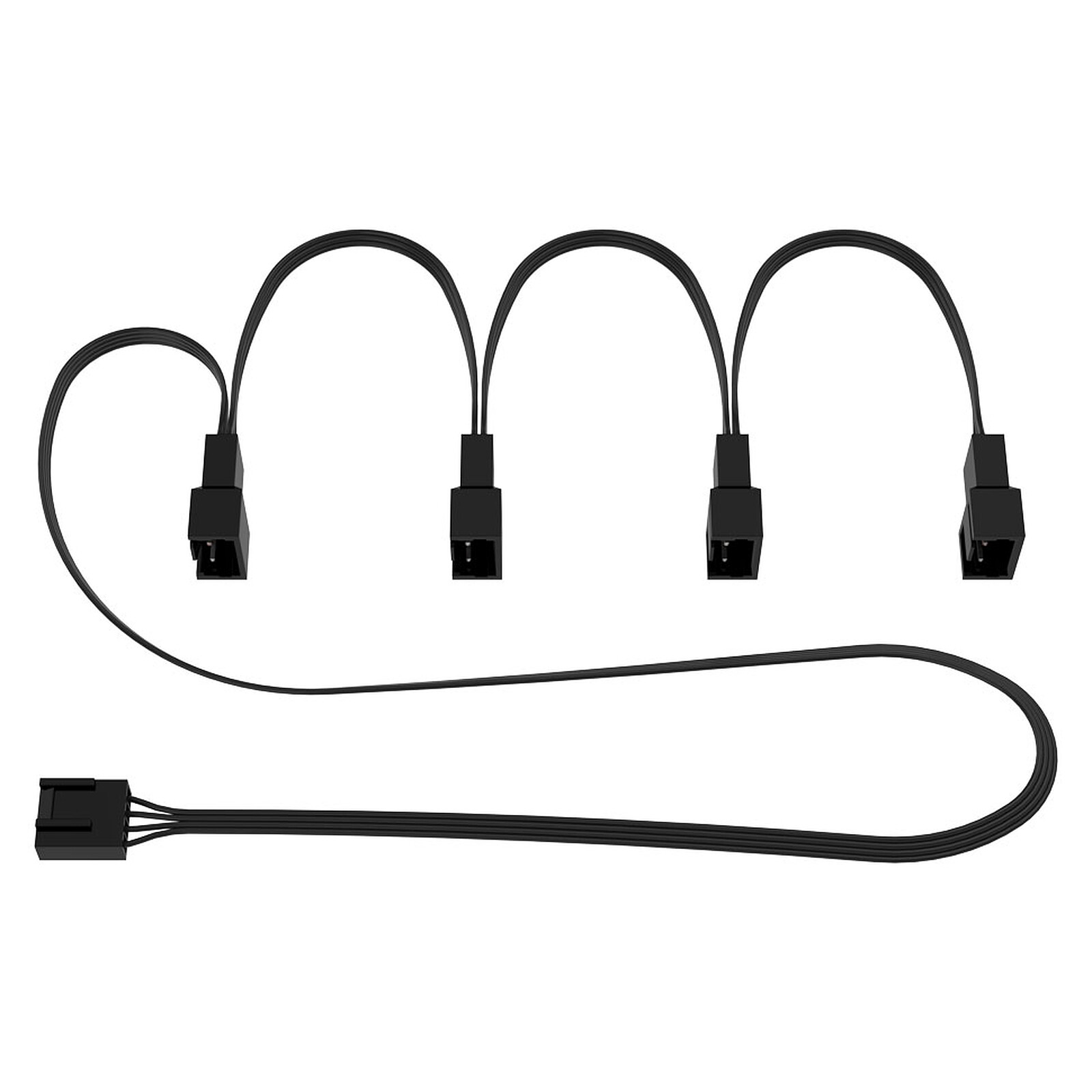 Cable Y quadrupleur d'alimentation Arctic 4 pin PWM 70cm (alimentation ventilateur)
