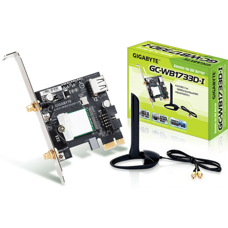 Carte Réseau PCI-Express WIFI & Bluetooth Gigabyte GC-WB1733D-I (AC1733) - GC-WB1733D-I