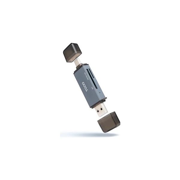 TOOQ TQR-3001G - Lecteur de carte SD/MicroSD USB-A et USB-C